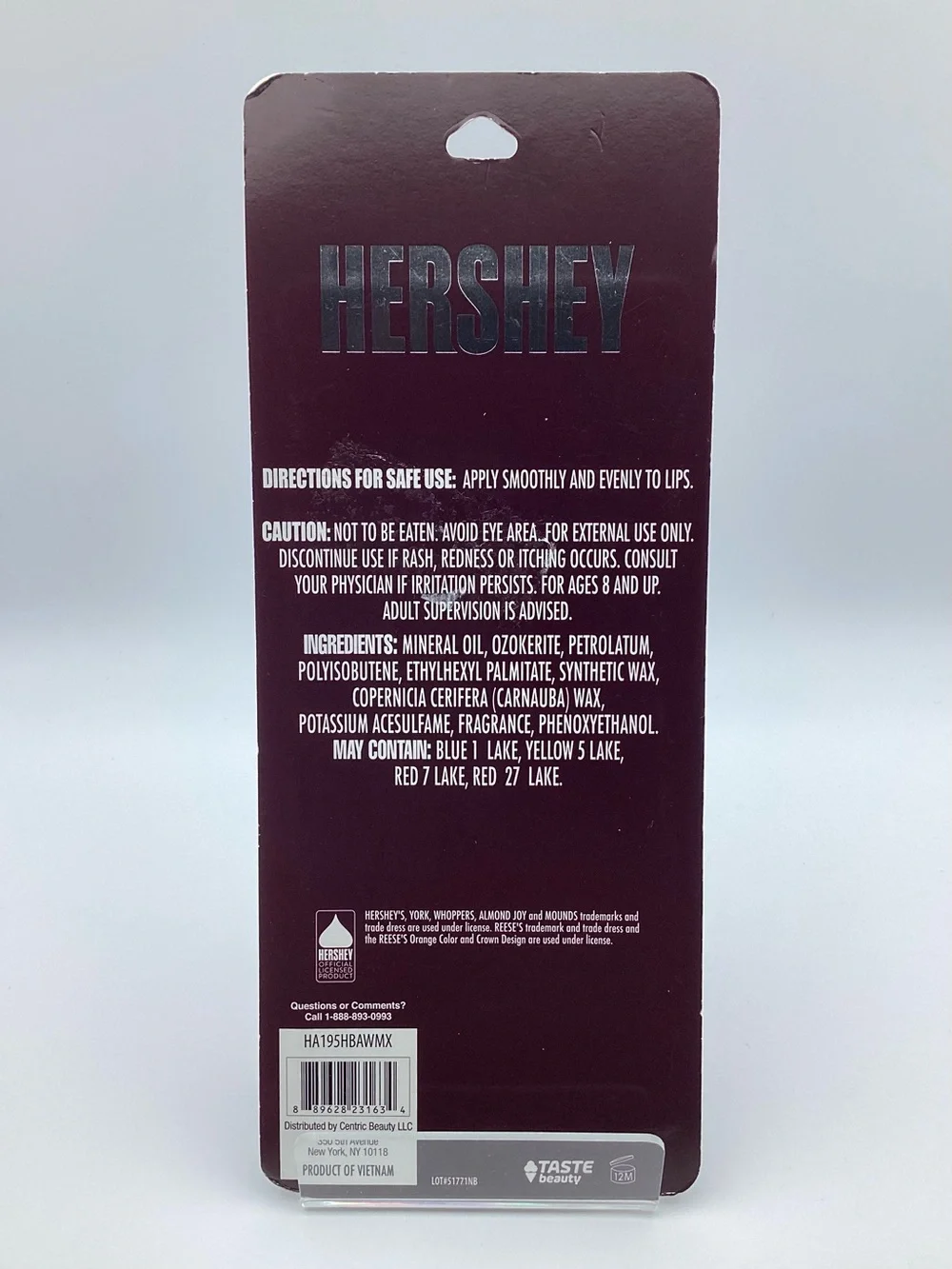 Hershey 8 Flavored Lip Balm Set Candy Inspired Flavors - Unisex
